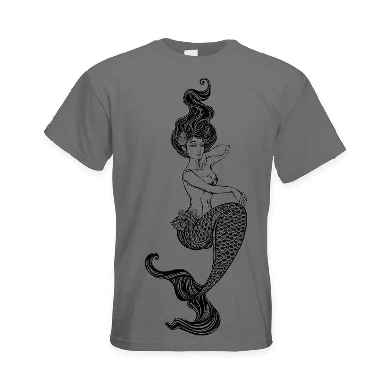 Sexy Mermaid Tattoo Hipster Large Print Men&