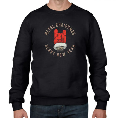 Metal Christmas Heavy New Year Mens Sweatshirt Jumper