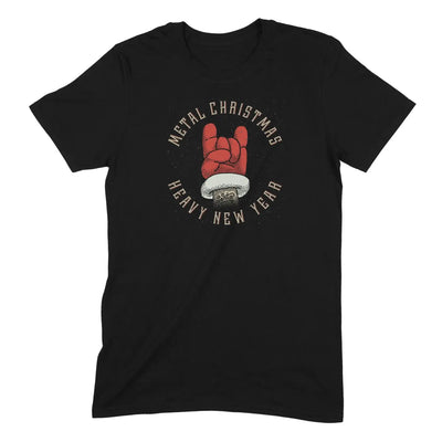 Metal Christmas Heavy New Year Mens T Shirt - Mens T-Shirt