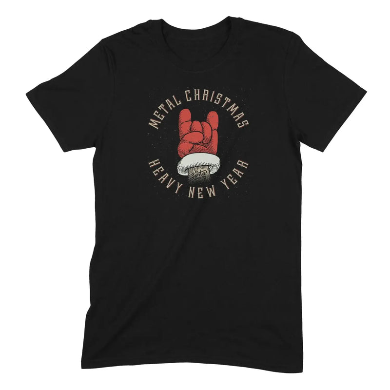 Metal Christmas Heavy New Year Mens T Shirt - Mens T-Shirt