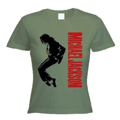 Michael Jackson Moonwalk Women's T-Shirt L / Khaki