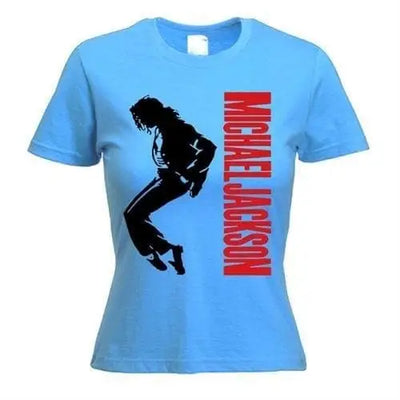 Michael Jackson Moonwalk Women's T-Shirt L / Light Blue