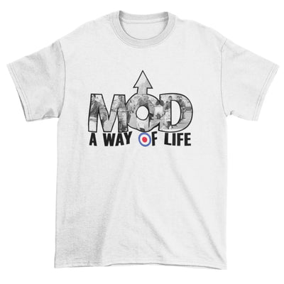 Mod A Way Of Life Men's T-Shirt M / White