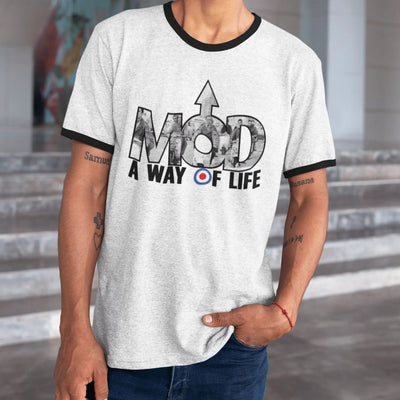 Mod A Way Of Life Ringer Style T-Shirt
