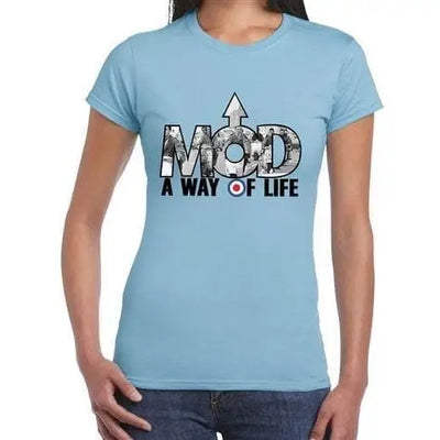 Mod A Way Of Life Women's T-Shirt XL / Blue