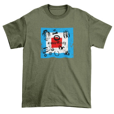 Mod Patch a Way of Life Men's T-Shirt XL / Khaki