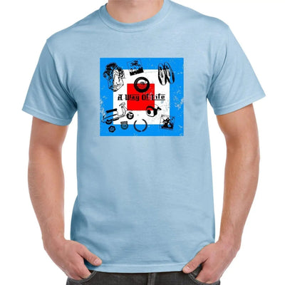 Mod Patch a Way of Life Men's T-Shirt XL / Light Blue