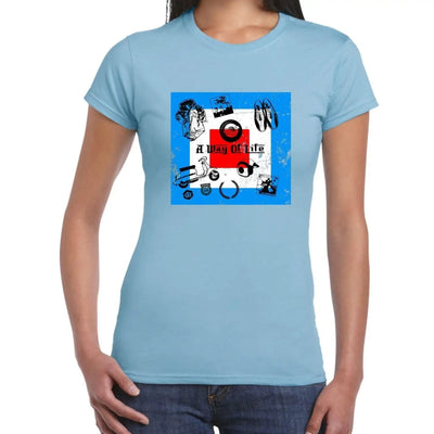 Mod Patch a Way of Life Women's T-Shirt L / Light Blue