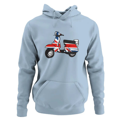 Mod Scooter Hoodie - M / Light Blue - Hoodie