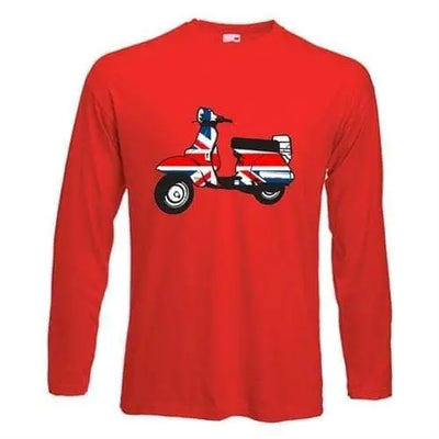 Mod Scooter Long Sleeve T-Shirt XL / Red
