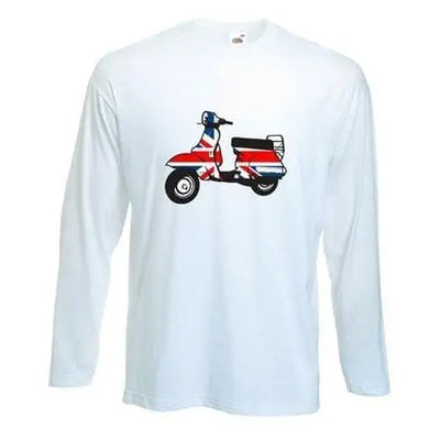 Mod Scooter Long Sleeve T-Shirt XL / White