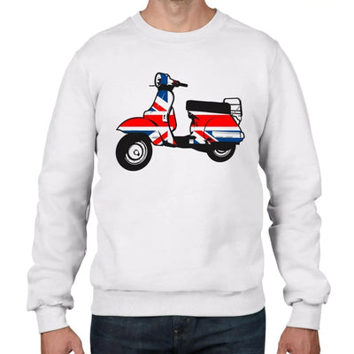 Mod Scooter Men's Sweatshirt Jumper XXL / White