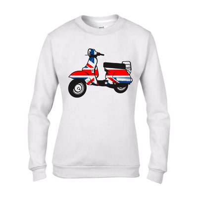 Mod Scooter Women's Sweatshirt Jumper XXL / White