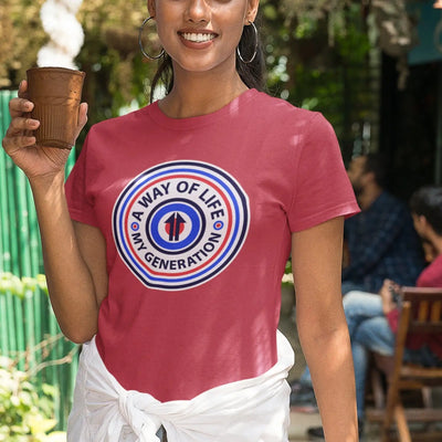 Mod Target Badge Women’s T-Shirt - Womens T-Shirt
