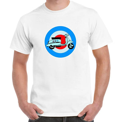 Mod Target Grain Northern Soul Men's T-Shirt M / White