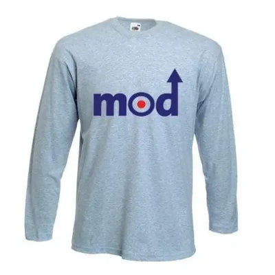 Mod Target Logo Long Sleeve T-Shirt L / Light Grey