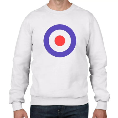 Mod Target Men's Sweatshirt Jumper M / White