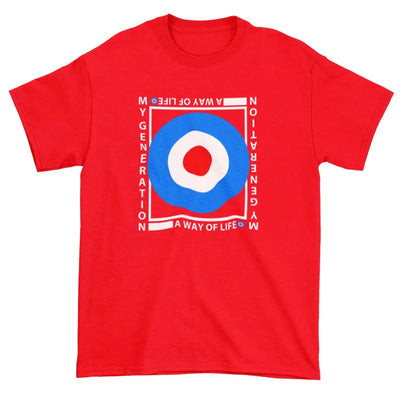 Mod Target My Generation Logo Men's T-Shirt S / Red
