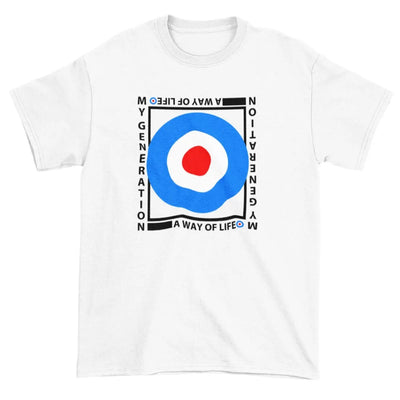 Mod Target My Generation Logo Men's T-Shirt S / White