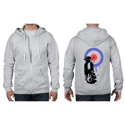 Mod Target Scooter Full Zip Hoodie