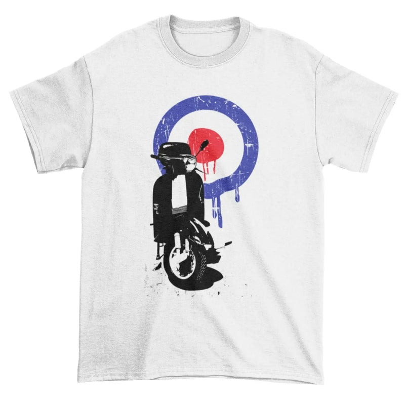 Mod Target Scooter T-Shirt L / White