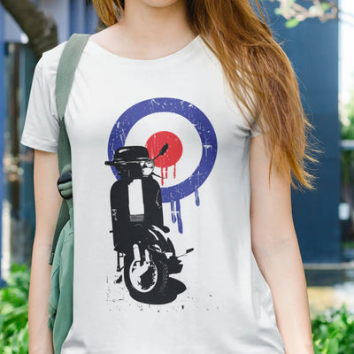 Mod Target Scooter Women’s T-Shirt - Womens T-Shirt