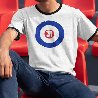 Mod Target Trojan Helmet Contrast Ringer T-Shirt