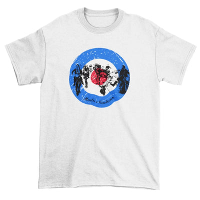 Mods V Rockers Mod Target Logo Men's T-Shirt S / White