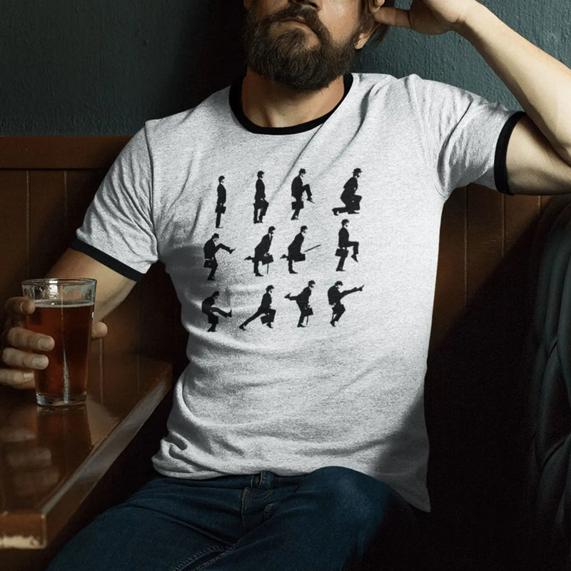 Monty Python Ministry Of Silly Walks Contrast Ringer T-Shirt