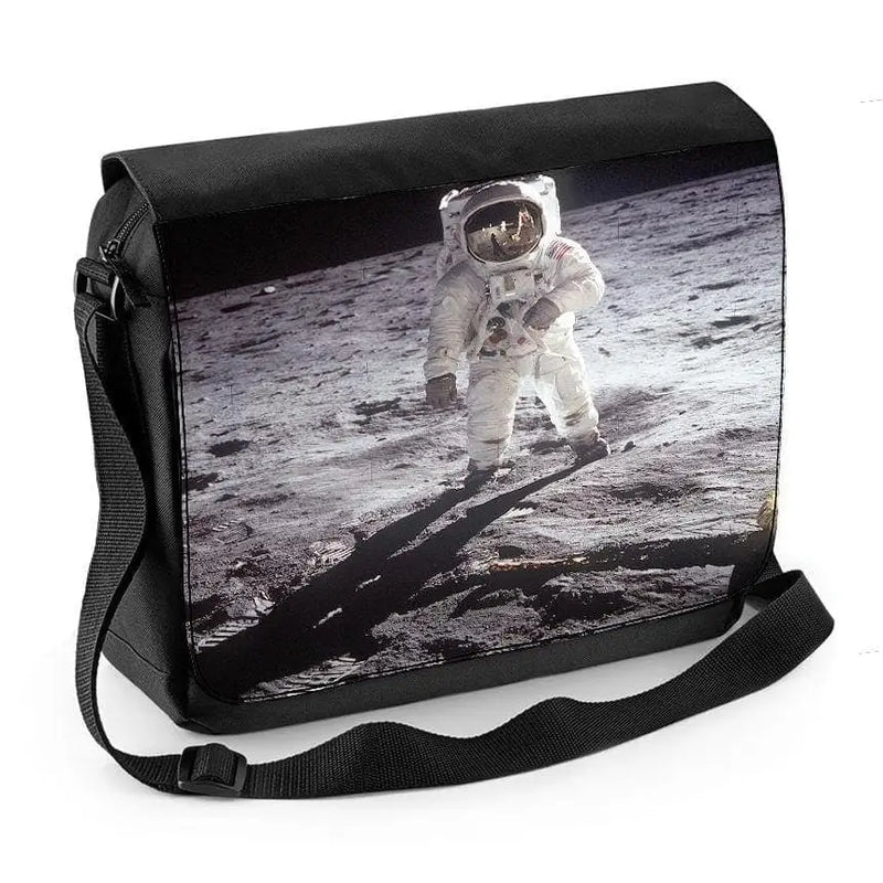 Moon Landing Apollo 11 Buzz Aldrin Laptop Messenger Bag