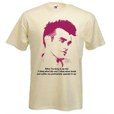 Morrissey Quote Mens T-Shirt M / Cream