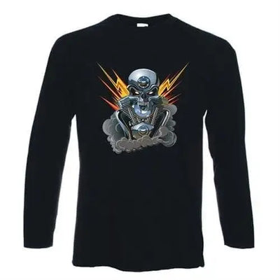 Motor Skull Long Sleeve T-Shirt