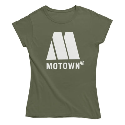 Motown Records Women’s T-Shirt - M / Khaki - Womens T-Shirt
