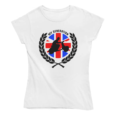 My Generation Laurel Leaves Women’s T-Shirt - M / White -