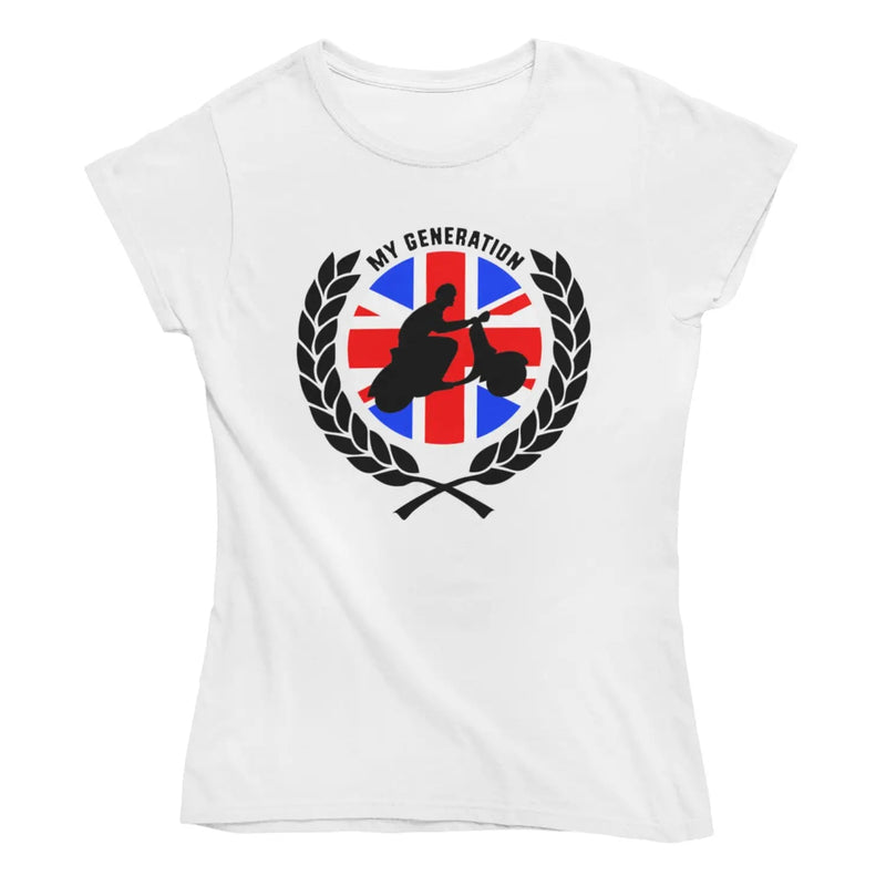 My Generation Laurel Leaves Women’s T-Shirt - M / White -
