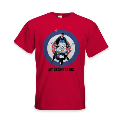 My Generation Mod Scooter Men's T-Shirt M / Red
