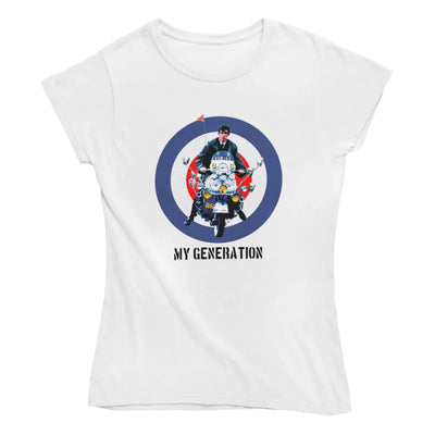 My Generation Mod Scooter Women’s T-Shirt - XL / White -