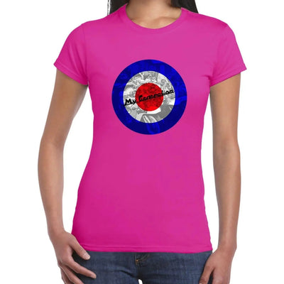 My Generation Scooter Mod Target Women's T-Shirt S / Hot Pink