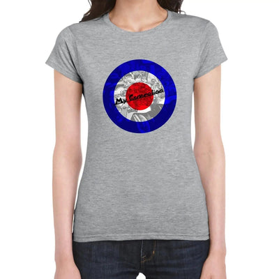 My Generation Scooter Mod Target Women's T-Shirt S / Light Grey