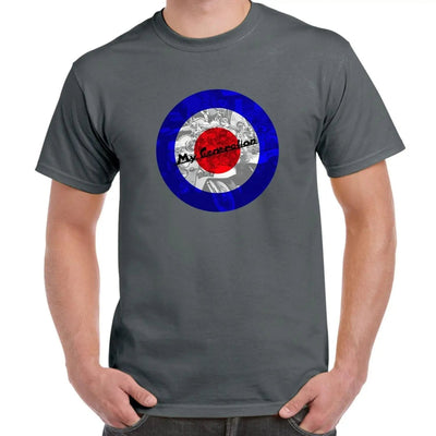 My Generation Scooter Mod Target Men's T-Shirt L / Charcoal