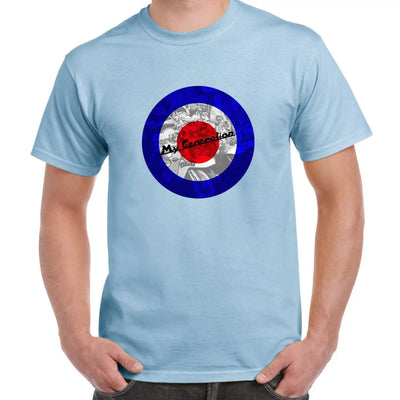 My Generation Scooter Mod Target Men's T-Shirt L / Light Blue
