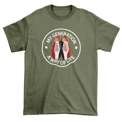 My Generation Shoes a Way of Life Men's T-Shirt XXL / Khaki