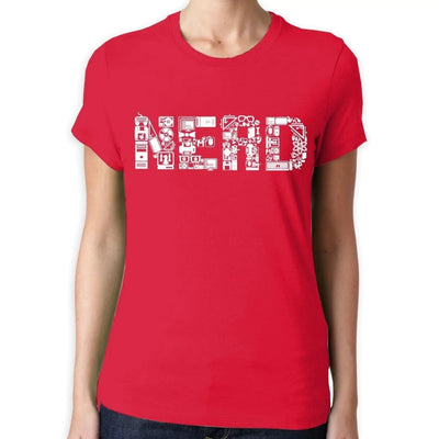 Nerd Logo Women's T-Shirt L / Red