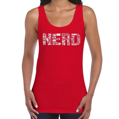 Nerd Logo Women's Vest Tank Top M / Red