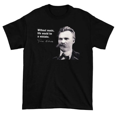 Nietzsche Music Quote Mens T-Shirt M