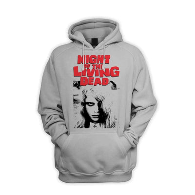 Night Of The Living Dead Zombie Girl Men's Pouch Pocket Hoodie Hooded Sweatshirt S / Light Grey