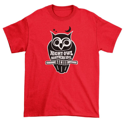 Night Owl Northern Soul Logo Men's T-Shirt XL / Red