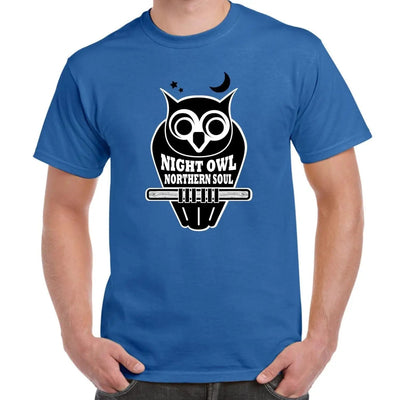 Night Owl Northern Soul Logo Men's T-Shirt XL / Royal Blue