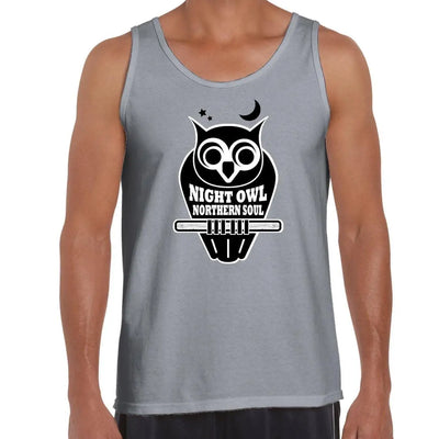 Night Owl Northern Soul Logo Men's Vest Tank Top L / Light Grey