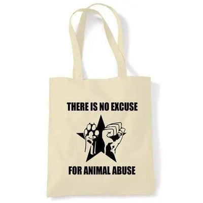 No Excuse For Animal Abuse Shoulder bag Cream